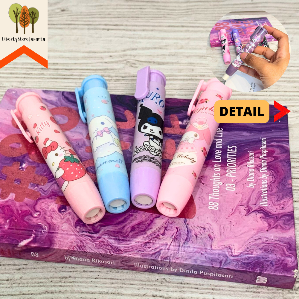 

Penghapus Cetek Sanrio ER-1281 Depressible Eraser Hapusan Pensil Unik Alat Tulis Anak Sekolah Kantor