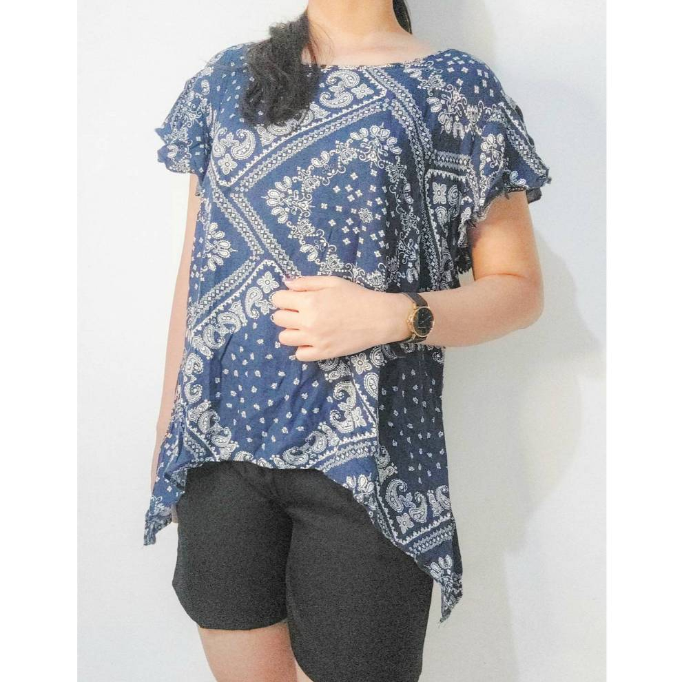 Atasan Baju Tidur Wanita Ternyaman Atasan Rumahan Corak Batik 135