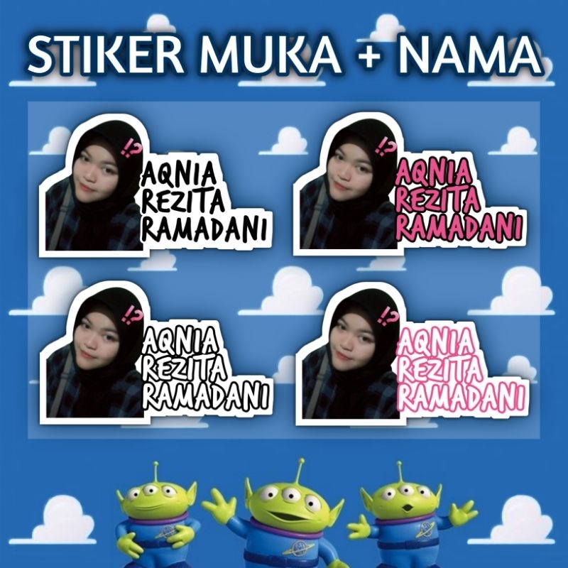 

STIKER MUKA / BADAN / KEPALA + NAMA BISA CUSTOM