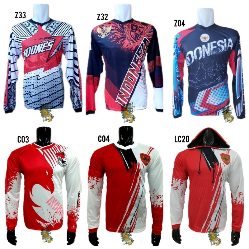 KAOS KEMERDEKAAN,BAJU MERAH PUTIH,JERSEY AGUSTUSAN.TIMNAS,COMBI,SEPEDA,MANCING,LARI,GARUDA