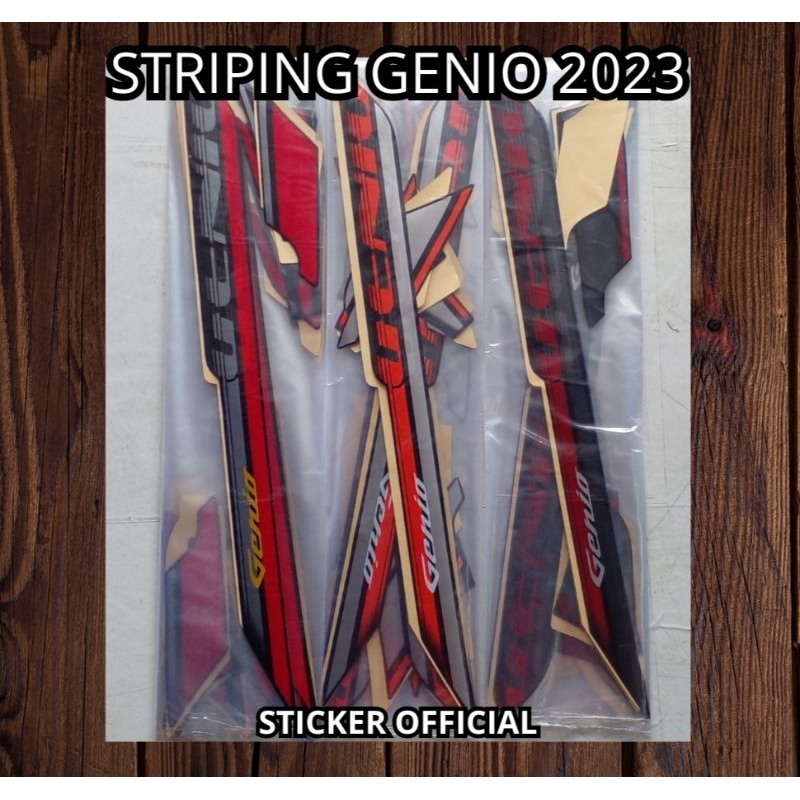 Striping Standar Motor Genio 2023