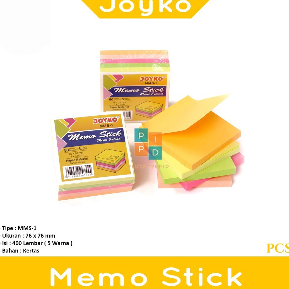 

PROMO BESAR Memo Stick MMS1 Kertas Warna Pack