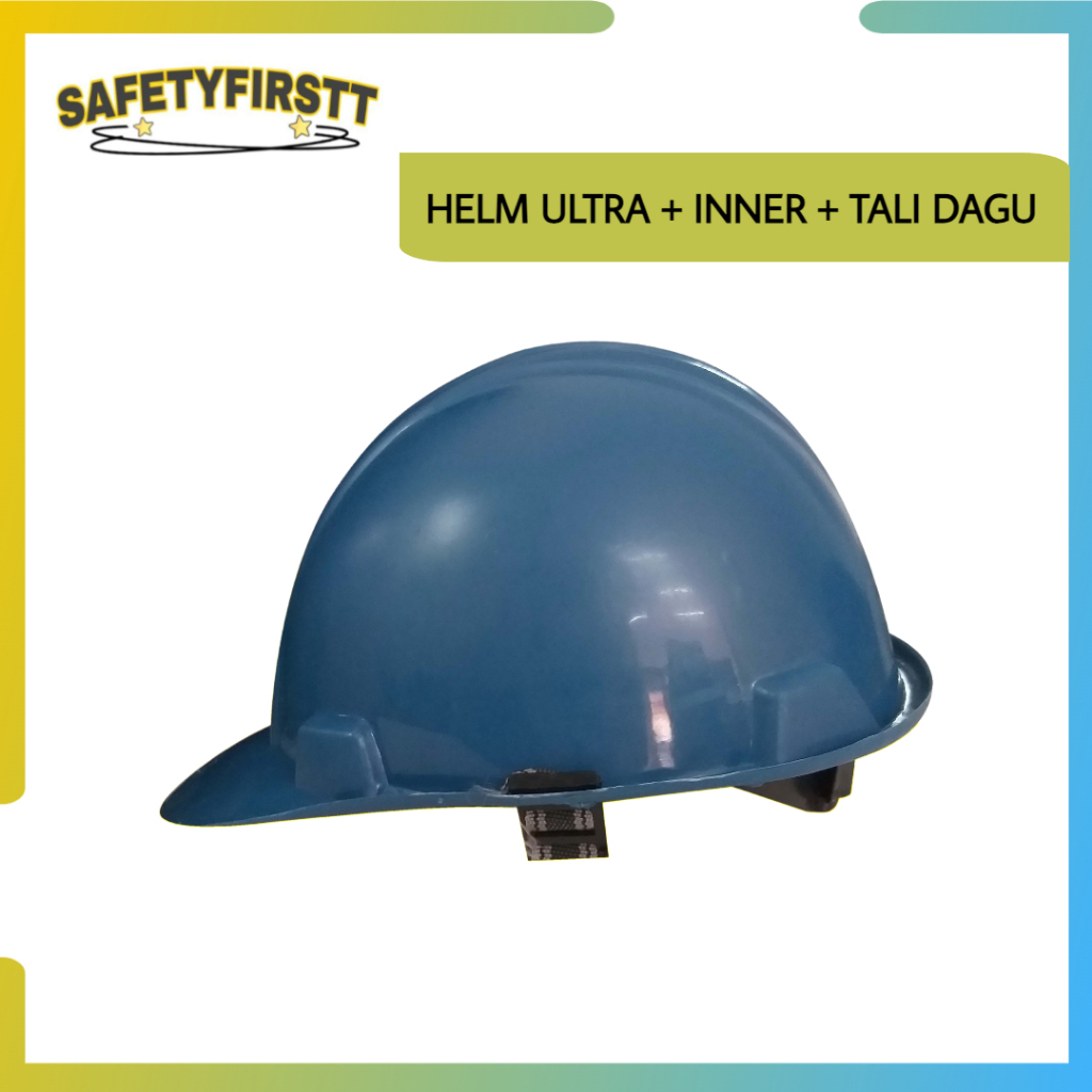 Helm Safety Proyek Komplit Inner Tali Dagu Helm Proyek Kerja Bangunan Helm Proyek Kuli