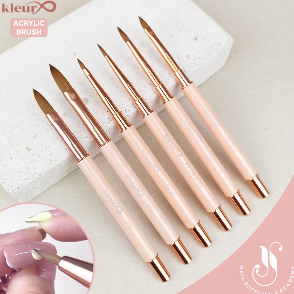 

PROMO BESAR Kleur 3D Acrylic Brush Flower Kuas Akrilic Kolinsky