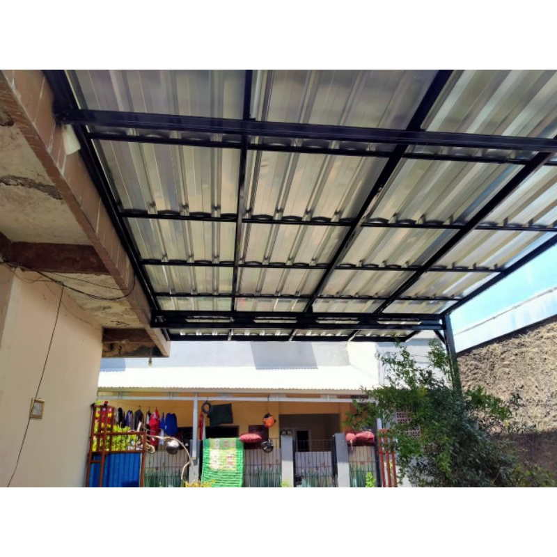 kanopi baja ringan atap sepandek pasir
