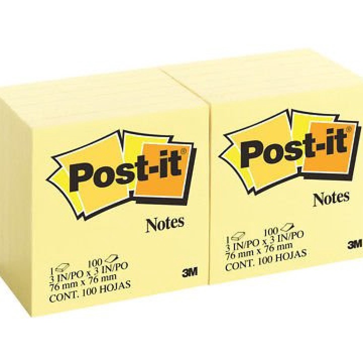 

KUALITAS TERBAIK Sticky Note Post it 3M 654 76 x 76mm per 1 pad