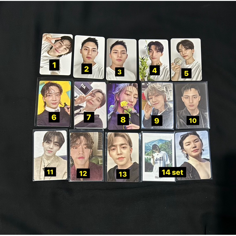 Photocard Seventeen Scoups, Jeonghan, Joshua, Hoshi, Jun, Wonwoo, Woozi, Hao, Mingyu, Dokyeom, Seung