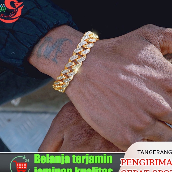 Gelang Berlian Wanita Gelang Pria Pria gelang kuba pria Gelang Titanium
