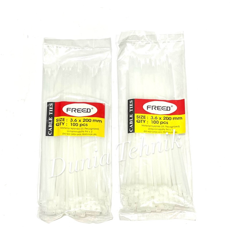 

Cable Ties 20 Cm Kabel Ties 3.6 x 200 mm FREED Tali Ties Tali Ikat Kabel Plastik Tali Tis Clam Kabel Tali Nylon Kabel