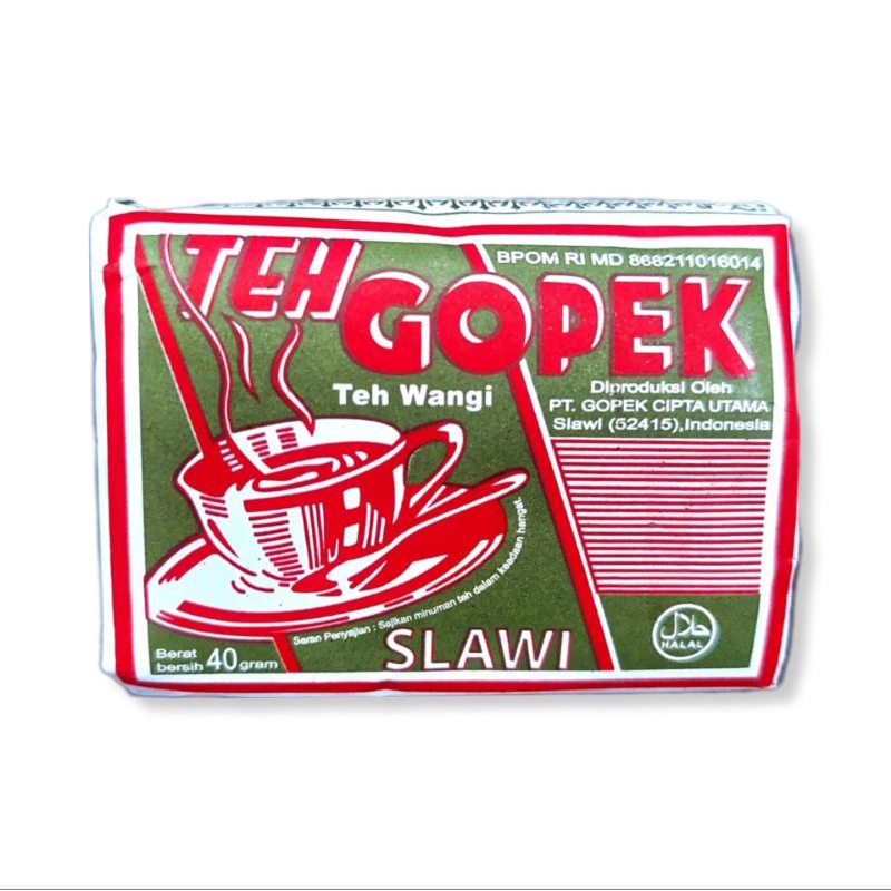 

Teh gopek 40 gram [PER SLOP]