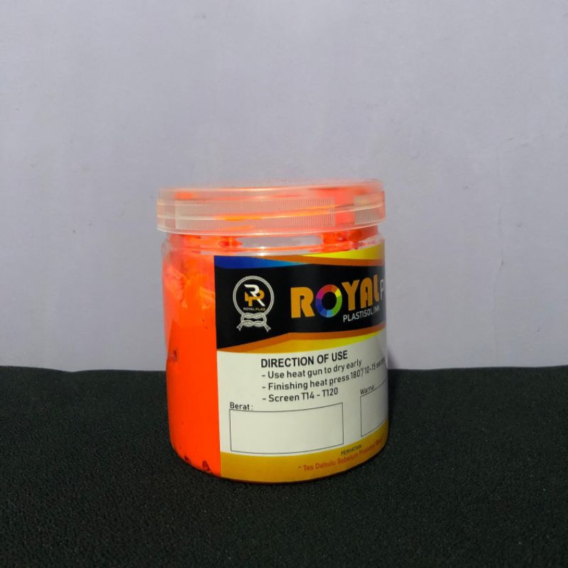 

Tinta Plastisol Fluorescent Orange @ 500 gram Royalplas