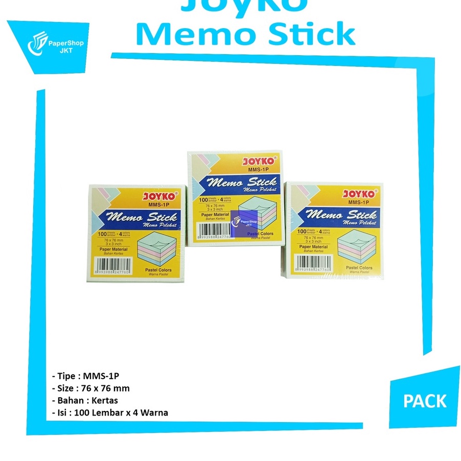 

PAKET HEMAT Memo Stick MMS1P Memo Stick Pack