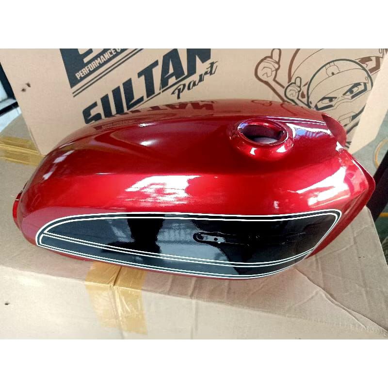 TANGKI CB125 SULTAN PART ORIGINAL MERAH HITAM