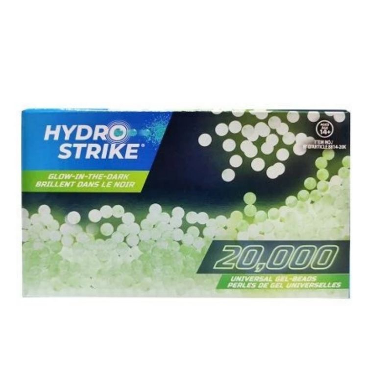 Hydro strike glow in the dark water beads refill ammo original