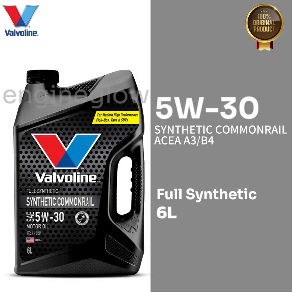 VALVOLINE FULL SYNTHETIC COMMONRAIL SAE 5W-30 6 L