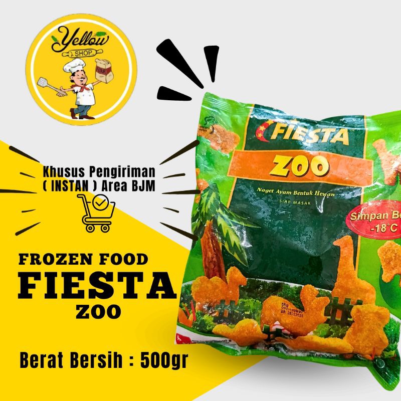 

FIESTA ZOO 500GR / NUGGET AYAM / FROZEN FOOD