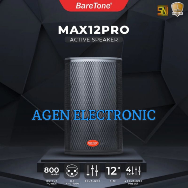 Speaker Aktif Baretone Max12pro Original Speaker 12inch
