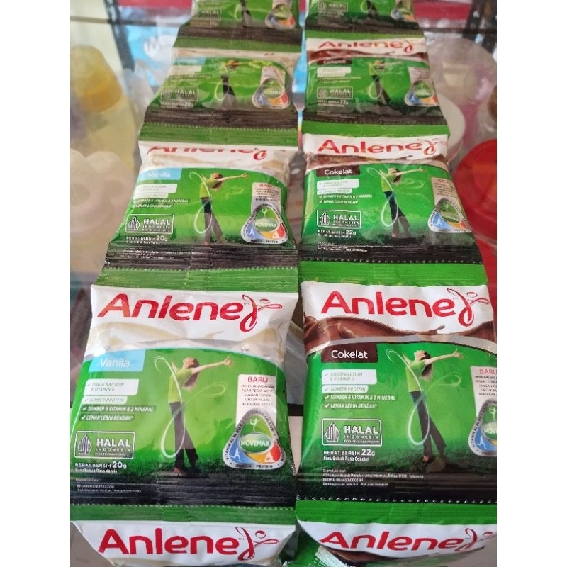 

ANLENE SACHET VANILA 20g / COKLAT 22g