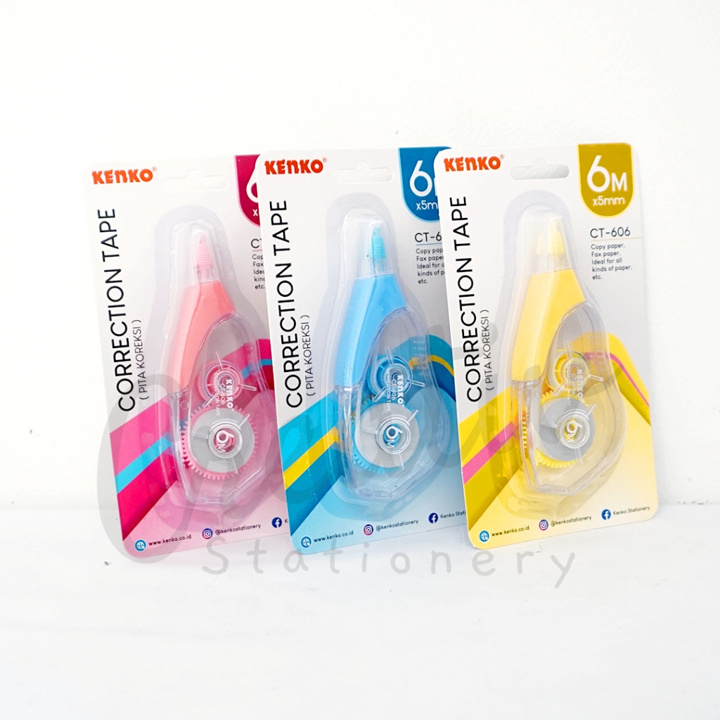 

KENKO Correction Tape Tip Ex Kertas Ct-606 6 Meter