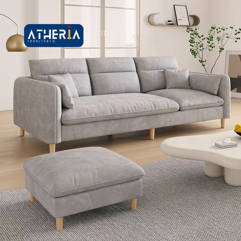 Sofa Retro Aesthetic 3 Seater Plus Puff