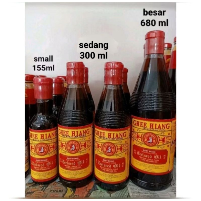 

LL - GHEE HIANG Pure Sesame Oil 680ml - Minyak Wijen Lenga Tulin Cap Baby