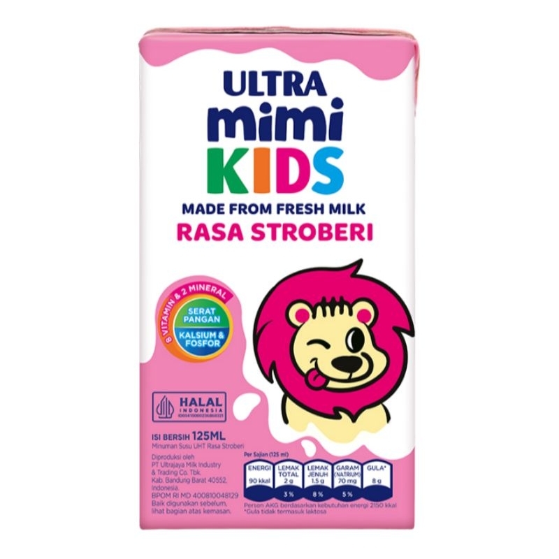 

ULTRA Mimi Kids Susu UHT Stroberi 125 ml