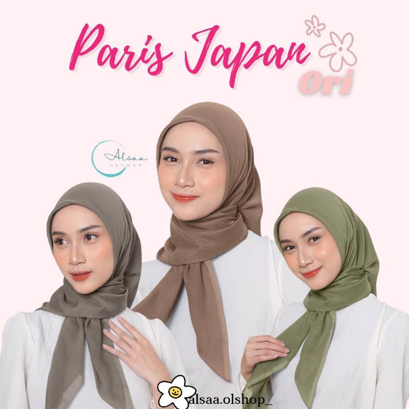 Hijab Segiempat Paris// Paris Japan Original // Paris Japan Premium // Paris Japan Original Premium