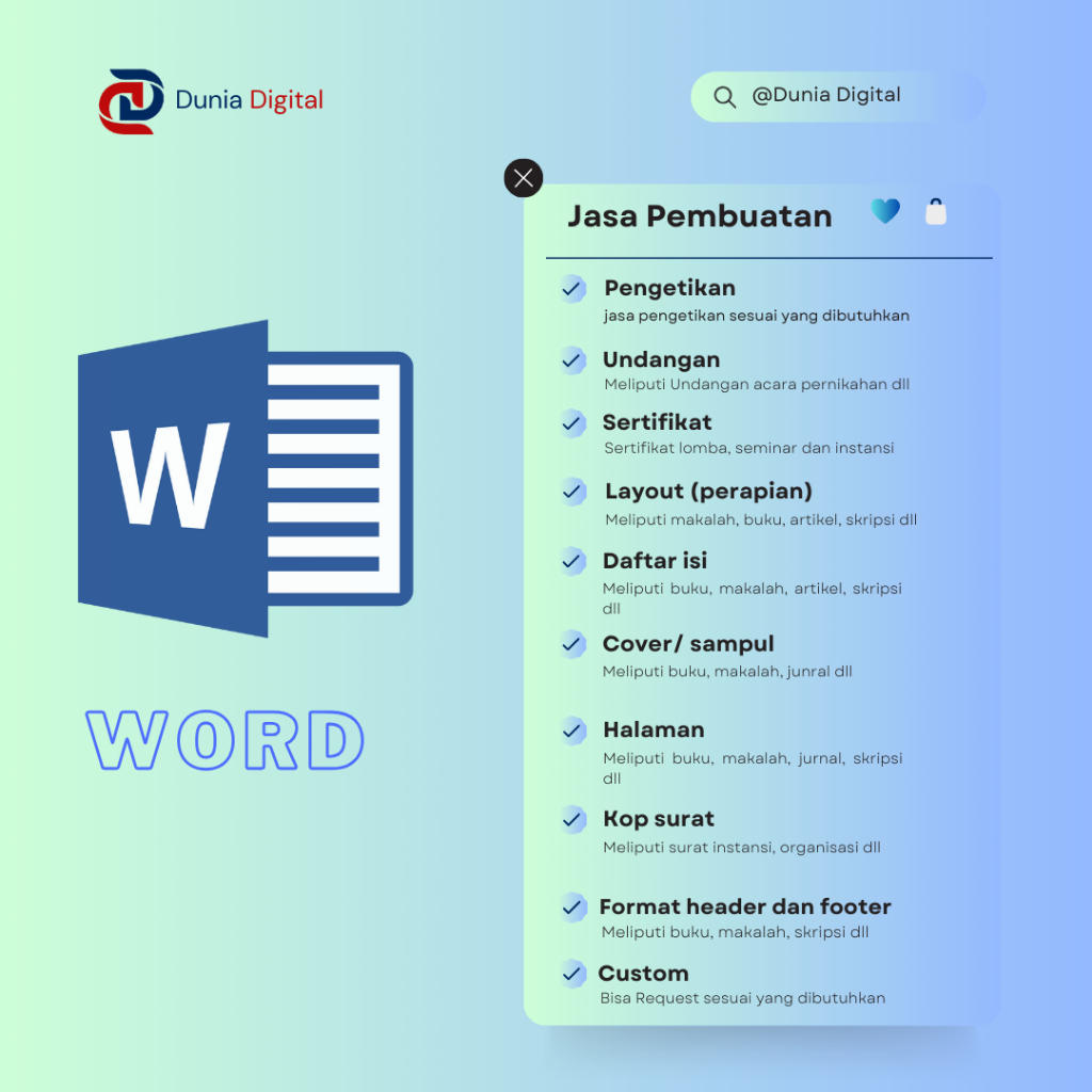 JASA Edit Dokumen File Word | Free Revisi | Ketik Text Word | Edit Dokumen | Edit File PDF | MERAPIK