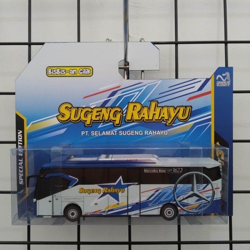 Miniatur Bus Karton SUGENG RAHAYU new discovery sr3+ mercedes benz skala 1:87