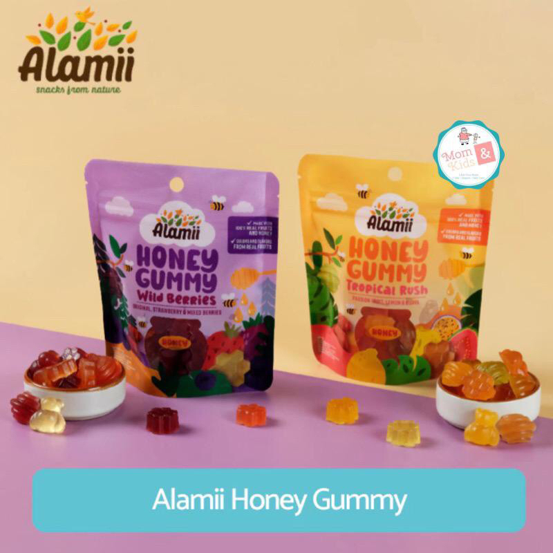 

ALAMII HONEY GUMMY 40GR | SNACK CEMILAN SEHAT ANAK RENDAH GULA