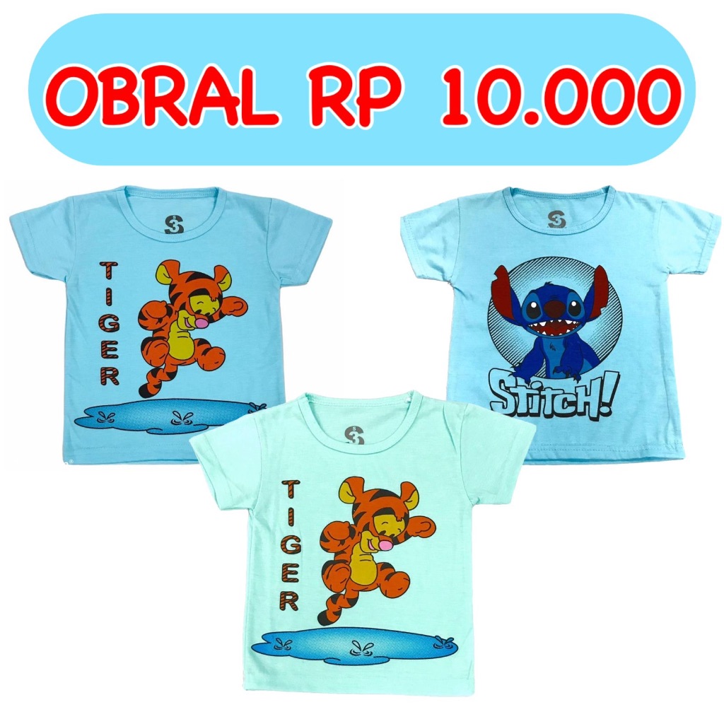 YEYA - OBRAL BAJU ATASAN KAOS OBLONG ANAK