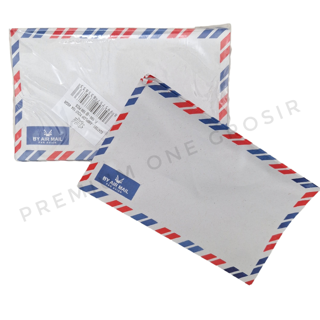 

1 Pak Isi 100 Pcs Amplop You By Air Mail / Amplop YOU