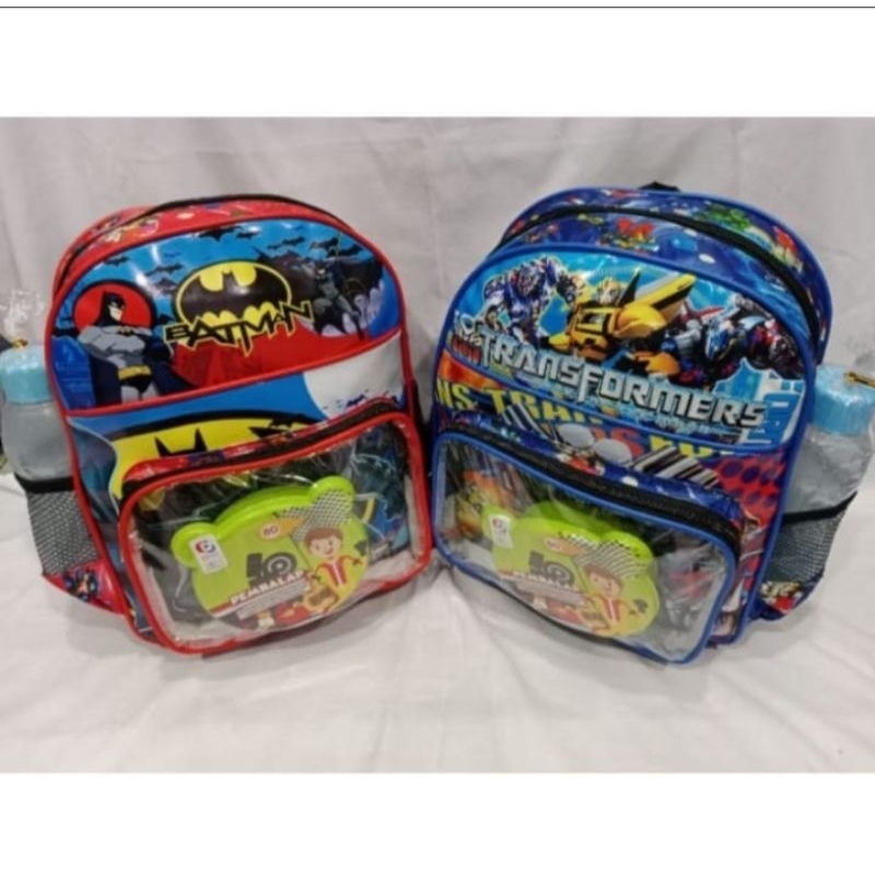 Tas anak TK/Paud Ransel anak Lucu berhadiah kotak makan