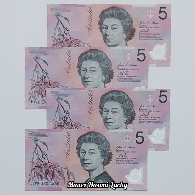 Koleksi Australia Pecahan 5 Dolar Old Series Polymer
