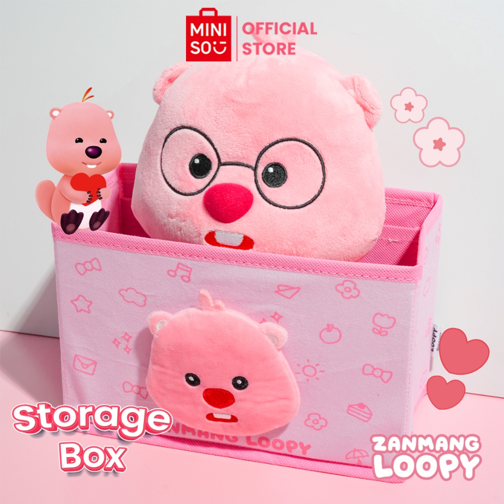 Miniso x ZANMANG Loopy Collection Kotak Penyimpanan Penyelenggara Lipat Kapasitas Tinggi Modis dan L