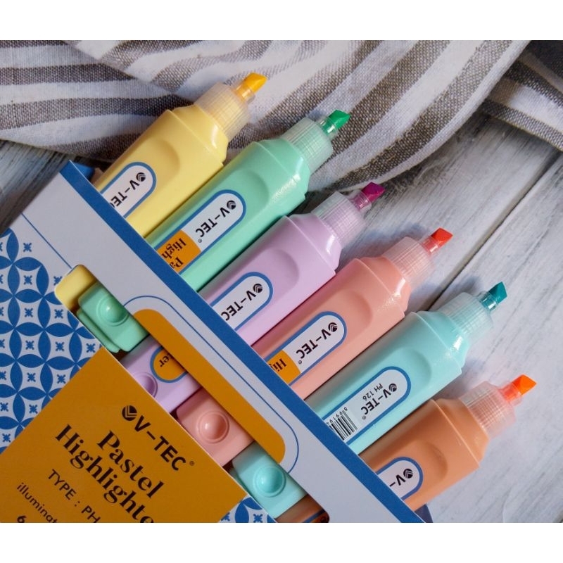 

HIGLIGHTER V-TECH PH-126 ISI 6 WARNA MACARON