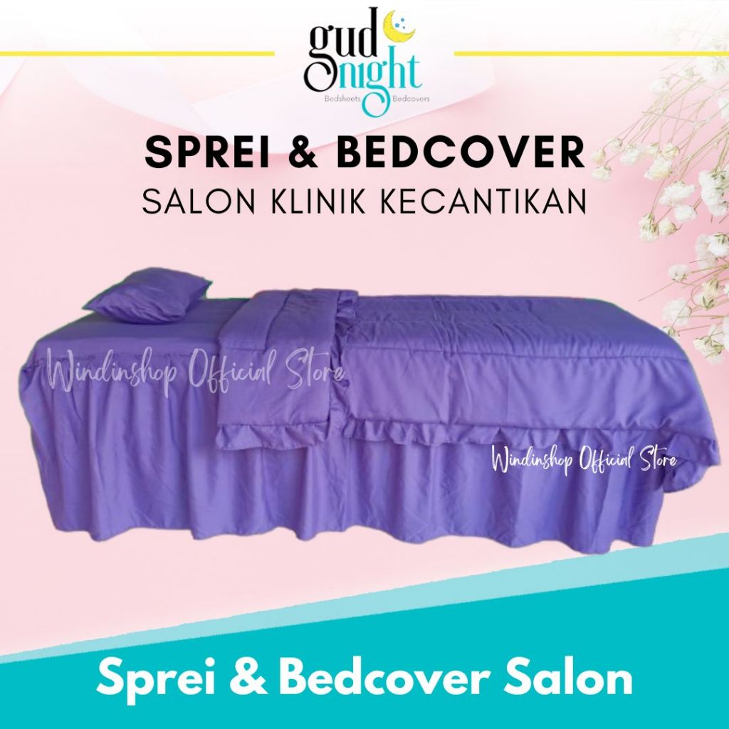 SPREI BED SALON DAN BEDCOVER SALON KLINIK SPREI RUMBAY SPREI RUMBAI SPREI EYELASH KLINIK KECANTIKAN
