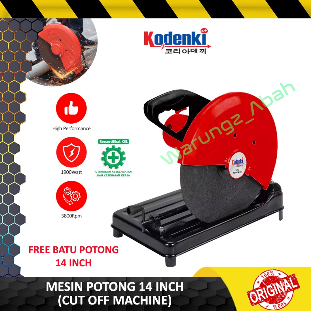 CUT OFF CUTTING WHEEL MACHINE CHOP SAW MESIN GERINDA GURINDA GRINDER DUDUK CUT OFF ALAT GERGAJI FREE
