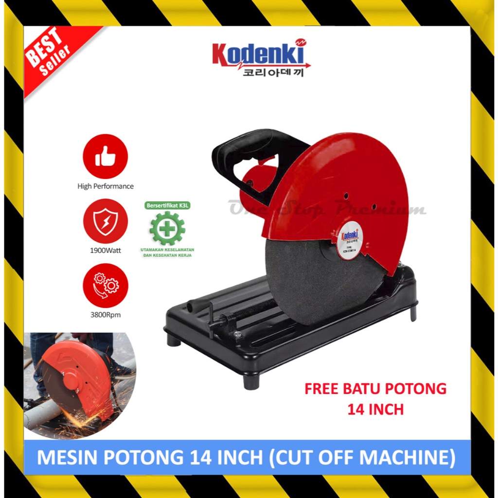 CUT OFF CUTTING WHEEL MACHINE CHOP SAW MESIN GERINDA GURINDA GRINDER DUDUK CUT OFF ALAT GERGAJI FREE