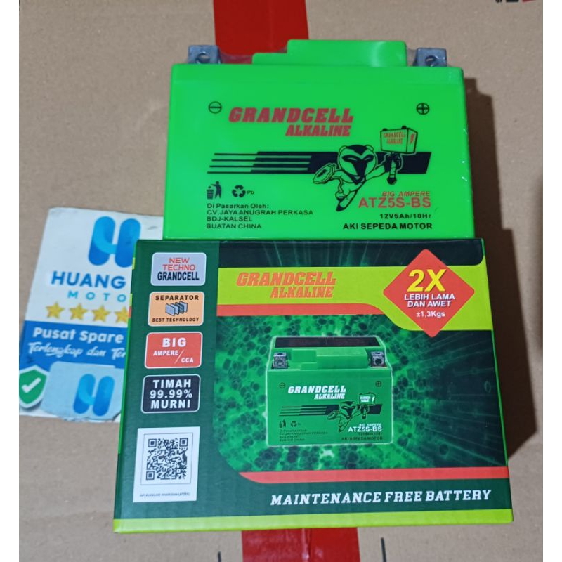 aki kering motor beat/karisma/vario alkaline atz5s