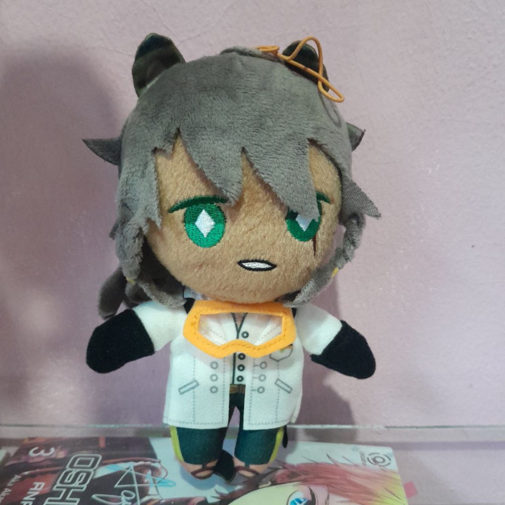 Disney Twisted Wonderland Lab Wear Plush Mascot Leona Kingscholar Baju Lab Boneka