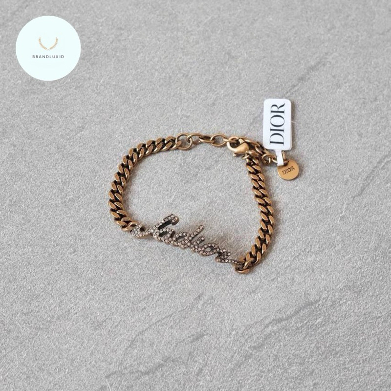 Dior Bracelet Chain Jadior Crystal Vintage GHW