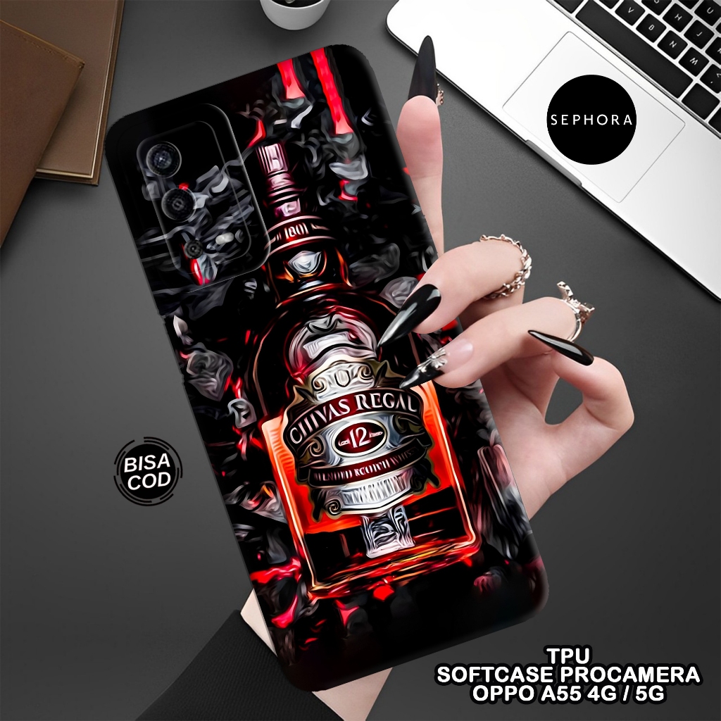 Softcase OPPO A55 4G Terbaru - Fashion Case Minuman - Case OPPO A55 4G - Case Pro Camera - Casing OP