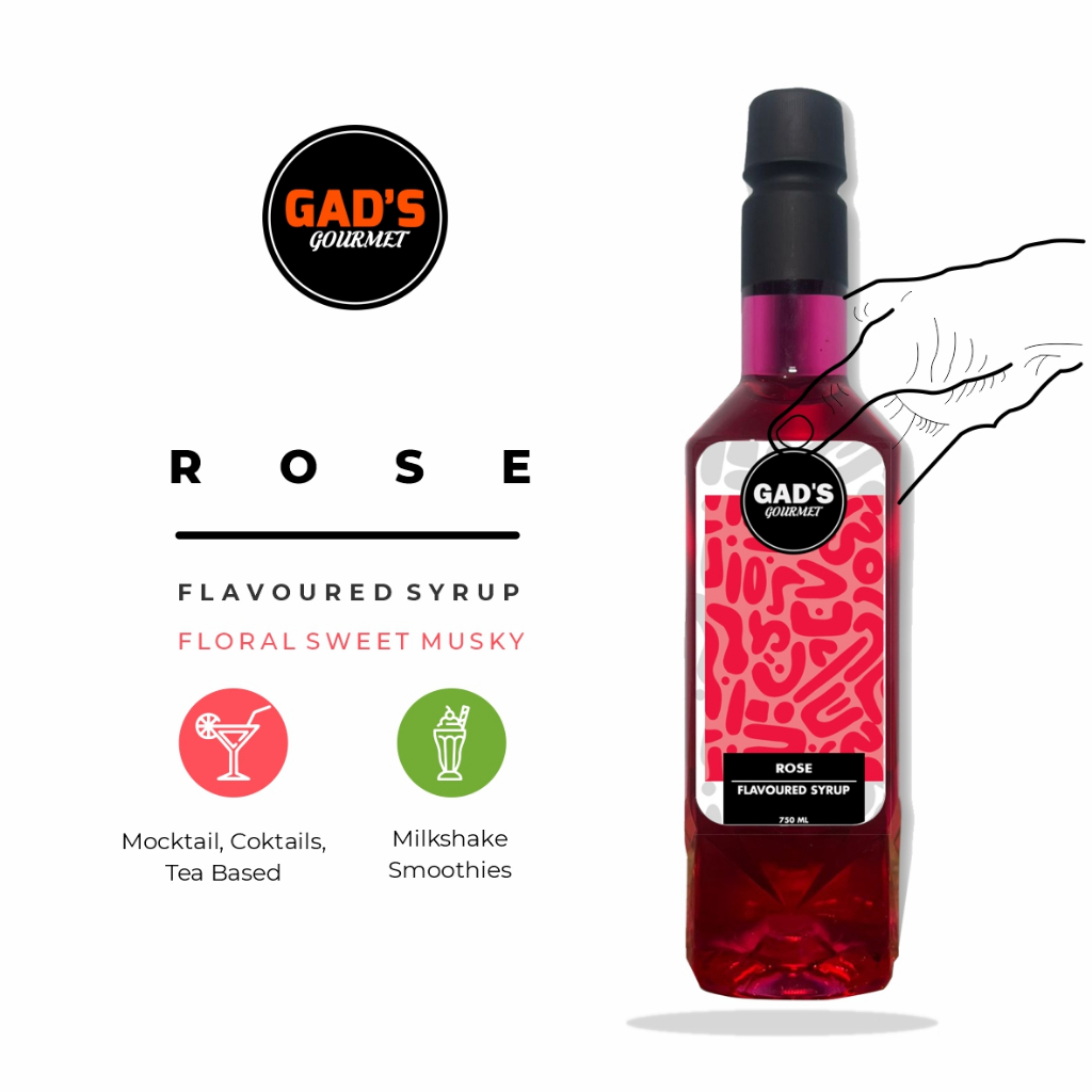 

Syrup Rose Gad's Gourmet 750ml