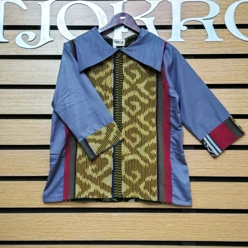 Blus | Blus Lengan Panjang | Blus Tenun Lurik | Blus Tenun Lengan Panjang