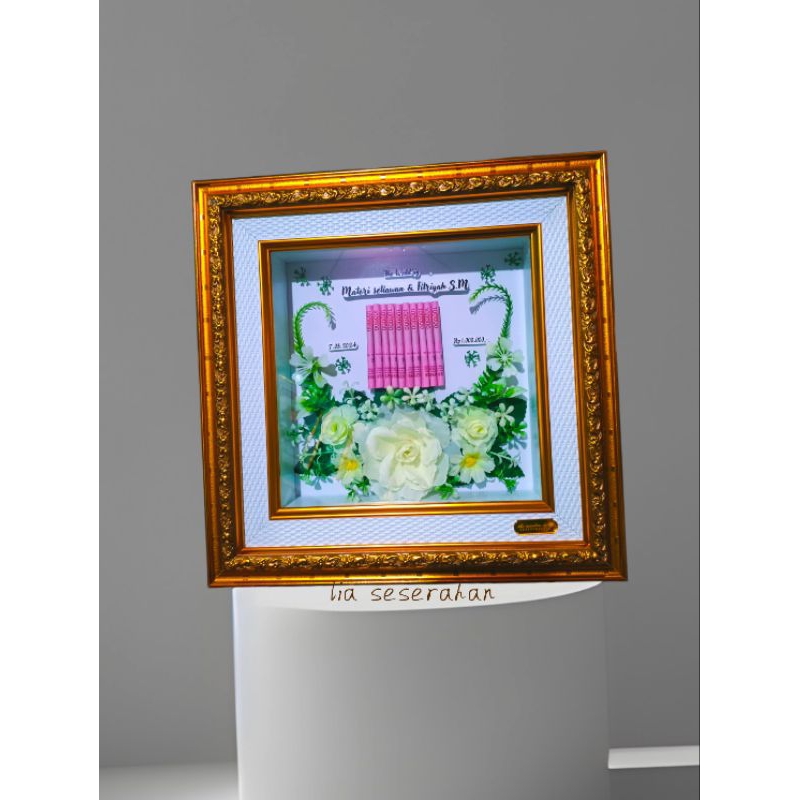 Mahar pernikahan, Mahar hias, Mahar nikah, mas kawin hias , Bingkai mahar 20x20 bisa sehari jadi