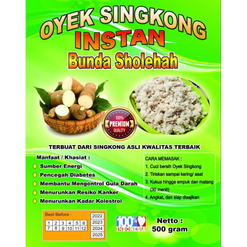 

OYEK INSTANT NASI SINGKONG 500gr TIWUL penderita Diabetes gula