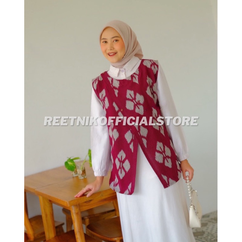 Vest Tenun Wanita Vest Batik Tenun