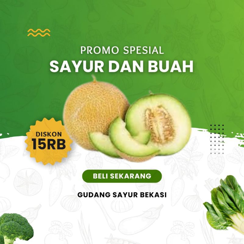 

Buah Melon 1 Buah (1,5 - 2 kg)