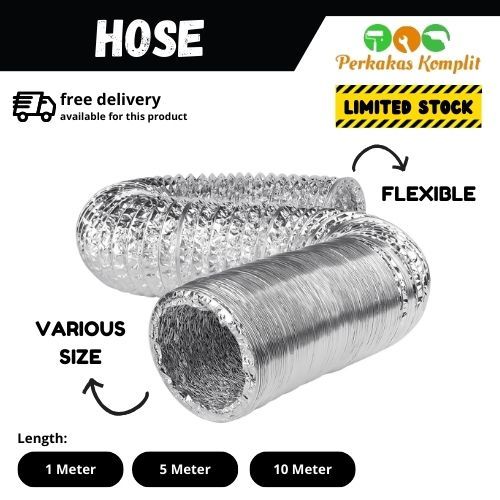 Selang Aluminium 6 Inch / Flexible Aluminium Hose 6" / Selang Ducting Aluminum